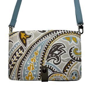 Thirty-One Double Up Crossbody Bag Parisian Garden Paisley